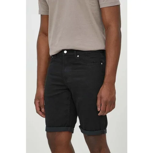 Calvin Klein Jeans Jeans kratke hlače moški, črna barva