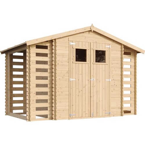 Timbela Lesena vrtna lopa - 328x206xH218 cm/ 5,47 m2 - Vrtna hi&amp;scaron;a s podi - M391+M391G, (21884936) Slike