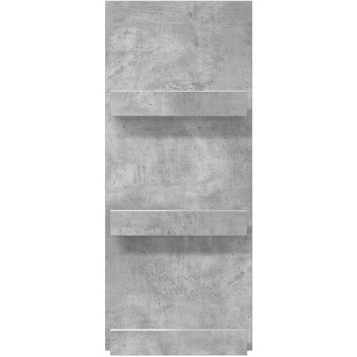  Polica za časopise s policom Betonski sivi 43 x 11 x 102 cm Slike
