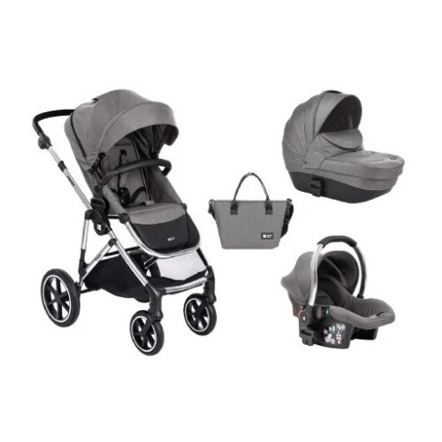 Kolica Thea 3in1 set sa autosedi&scaron;tem i tvrdom korpom Light Grey KKB21111 Cene