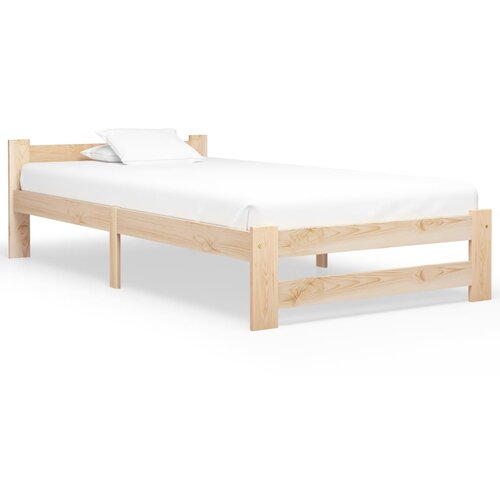 VidaXL Okvir za krevet od masivne borovine 100 x 200 cm Slike