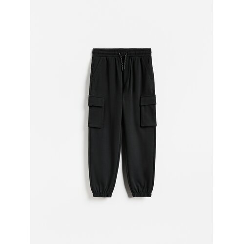 Reserved Jogger hlače s cargo džepovima - crno Slike