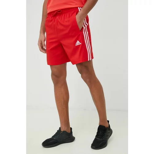 Adidas Kratke hlače za vadbo Essentials Chelsea rdeča barva