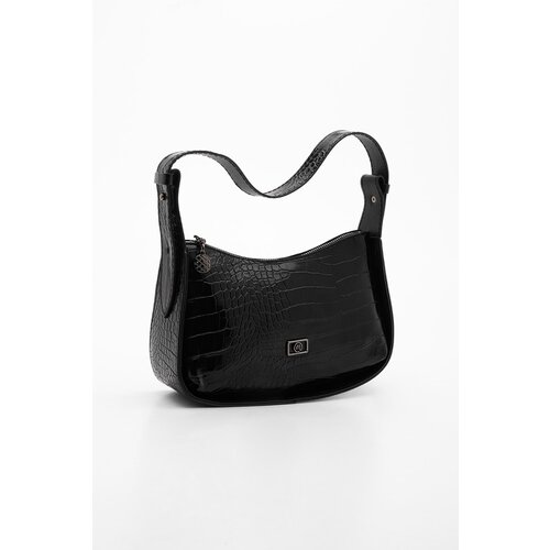 Marjin Shoulder Bag - Black - Plain Slike