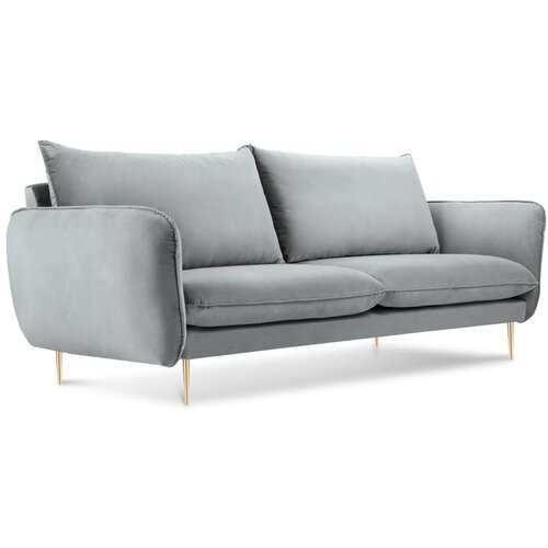 Cosmopolitan Design Svetlo siva žametna zofa Florence, 160 cm Cene