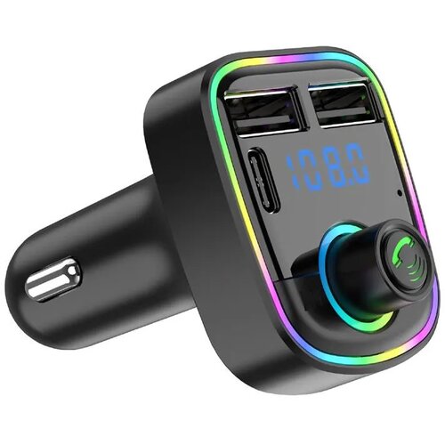  Bluetooth FM LED Transmiter C2 USBx2+PD crni Cene