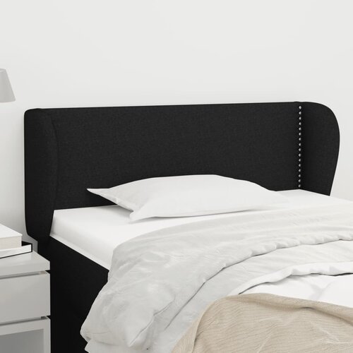  Uzglavlje s u&scaron;ima crno 83x23x78/88 cm od tkanine Cijene