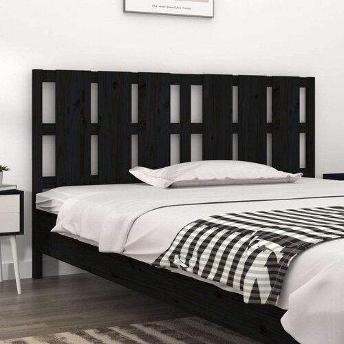  Uzglavlje za krevet crno 165 5 x 4 x 100 cm od masivne borovine Cijene
