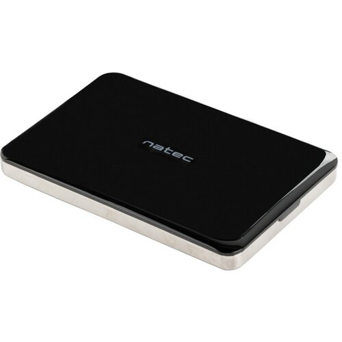 Natec OYSTER 2, HDD/SSD External Enclosure 2.5", SATA III, USB3.0, Aluminium, Black ( NKZ-0716 ) Cene