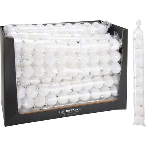  BOŽIĆNE KUGLE 5CM SET 10/1 BIJELE Cene