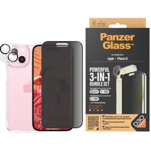  Bundle PanzerGlass iPhone 15 Privacy Cene