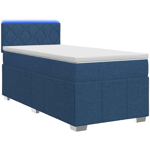  Boxspring krevet s madracem Plava 90 x 200 cm Tkanina Slike