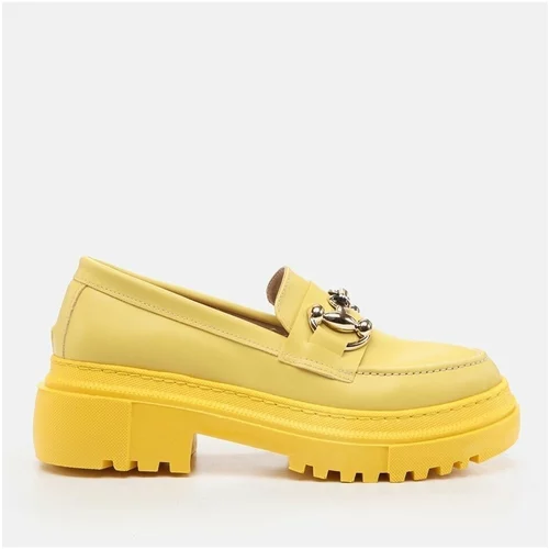 Yaya by Hotiç Loafer Shoes - Yellow - Flat