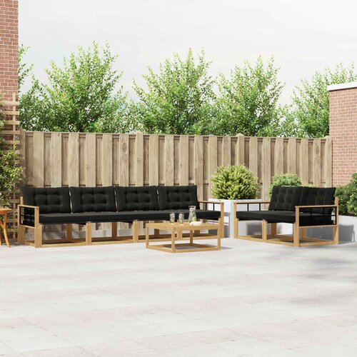  Set vanjskih sofa 7 kom. Bijela i crna Cijene