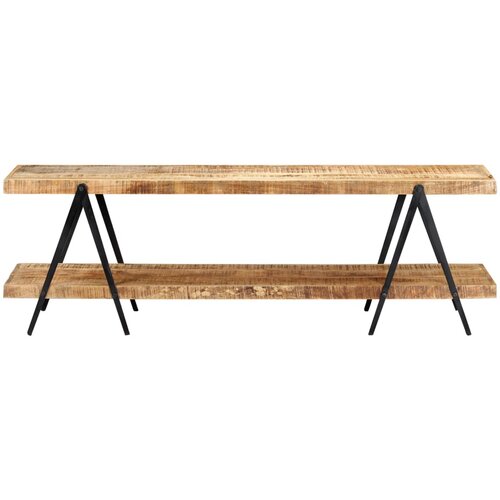 Maison Chic TV omarica - TV stojalo - Televizijska omarica 160x40x50 cm trden mangov les, (21700396) Slike