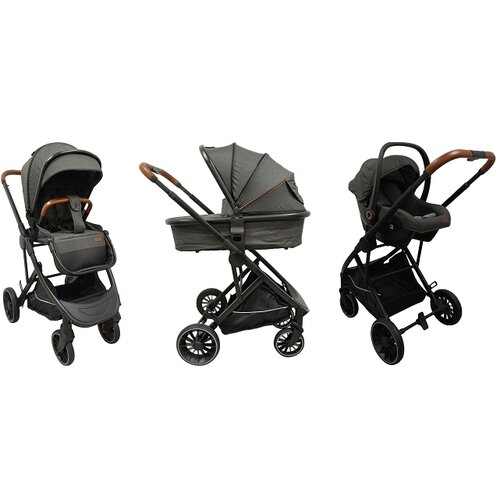 Bbo 3U1 KOLICA ZA BEBE 3u1 NEO (BD801) - DARK GREY Cene