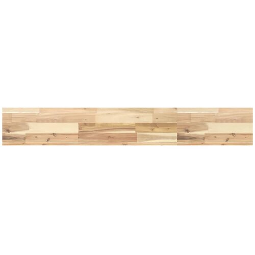 VidaXL Viseča polica 120x20x4 cm neobdelan trden akacijev les, (21325962) Slike