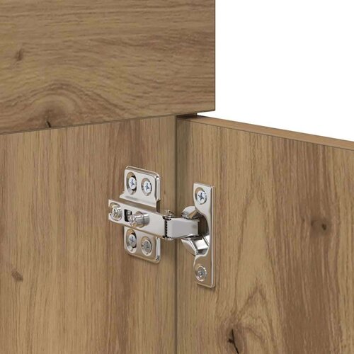 vidaXL Omarica za umivalnik z vrati Umetni hrast 38,5 x 100 x 46 cm Cene