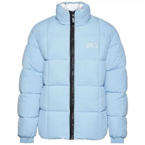 Southpole Zimska jakna 'Bubble North-South 1.0' svetlo modra / siva