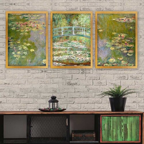 Wallity Set uramljenih slika 3AC_UN2680947, 3 Dela Cene