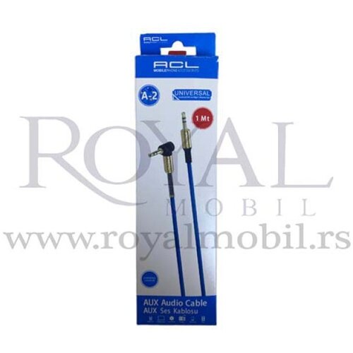  Audio kabal ACL A-2 AUX 1M kosi plava Cene