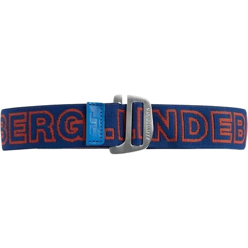 J.Lindeberg Lennon Webbing Logo Belt Nautical Blue 85