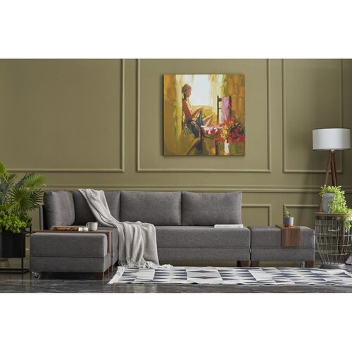 Atelier Del Sofa Fly Left ugaona garnitura na razvlačenje 210 × 280 cm, braon Cene