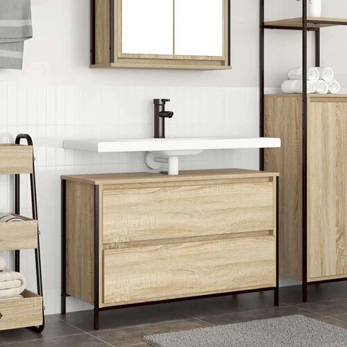  kupaonski ormarić za lavabo - umivaonik s ladicama 90x34 5x60 cm Cene