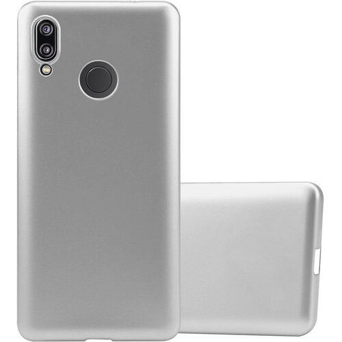 Cadorabo Case, združljiv s Huawei v kovinskem srebru - za&scaron;čitni pokrov iz fleksibilnega silikona TPU, (20589388) Cene
