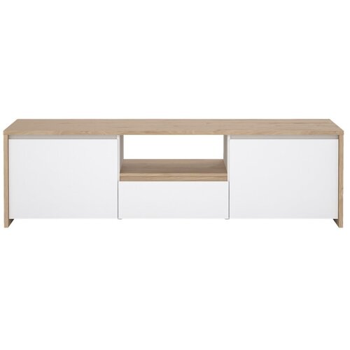 Tvilum Bijela/u prirodnoj boji TV komoda u dekoru hrasta 179x52x48 cm Next – Cijene