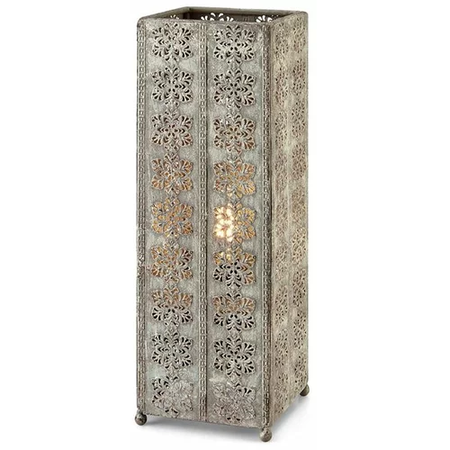 Markslöjd siva stolna lampa Agra, visina 33,5 cm