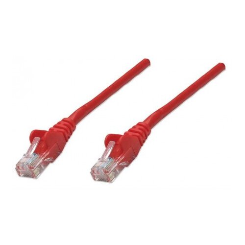 Intellinet 739924 RJ45 omrežni kabel\, Patch kabel CAT 6 U/UTP 0.25 m rdeča 1 kos, (20419680) Cene