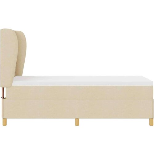  Podna opruga s madracem Tamno siva 90x190 cm Krema 80 x 200 cm Slike