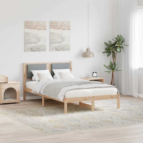  Krevetna konstrukcija s uzglavljem Svijetlo siva 120 x 190 cm Cijene