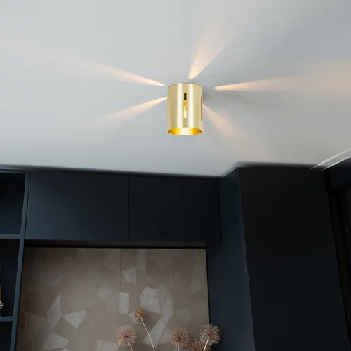 QAZQA Dizajn stropne svetilke zlata - Yana