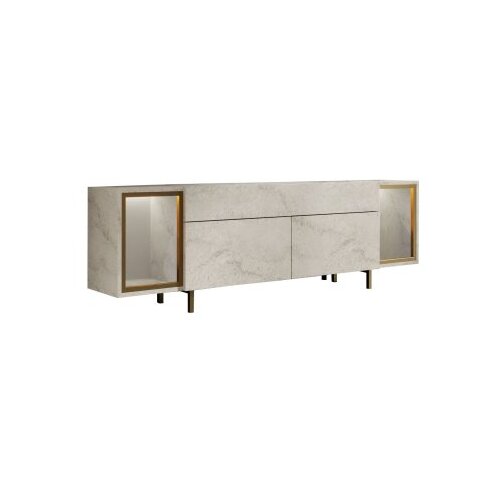 Hanah home TV polica Zenith Travertine Gold Slike