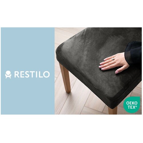 Restilo Sive raztegljive prevleke v kompletu 4 ks za stol 48 cm Sento &amp;ndash; Slike