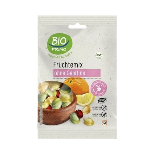 BIO PRIMO Organska voćna žvakaća guma (bez želatine) - Voćni miks Cijene