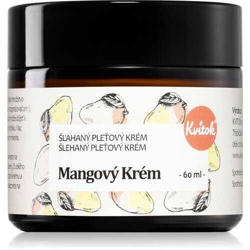 Kvitok Mango cream Mangový krém nežna krema za obraz za občutljivo in suho kožo 60 ml Cene