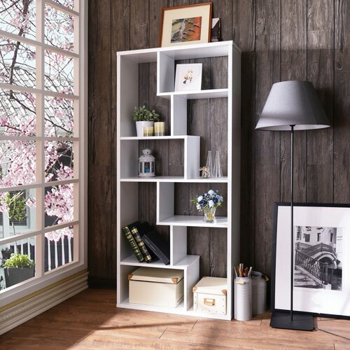 HANAH HOME serra white bookshelf polica za knjige Slike