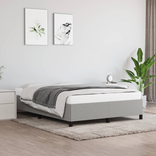  Okvir za krevet bez madraca svjetlosivi 140 x 190 cm od tkanine Cene