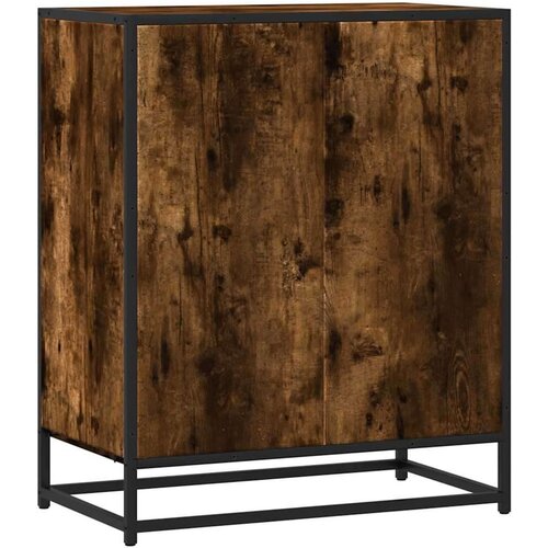 VidaXL Komoda dimljeni hrast 62x35x76 cm konstruirano drvo Slike