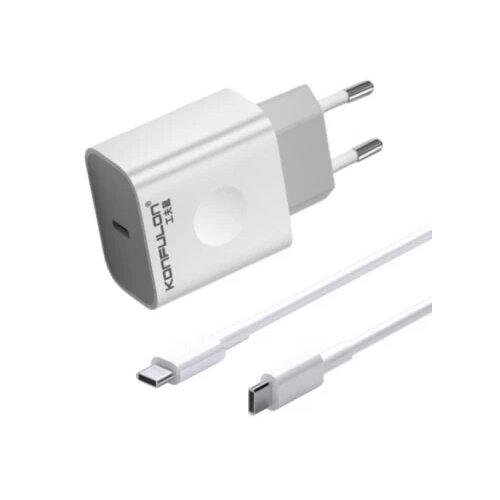 Konfulon C69D brzi kućni punjač 20W + DC15 Type C KABL Slike