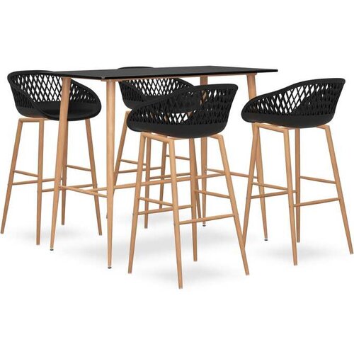  5-dijelni barski set crni Cene