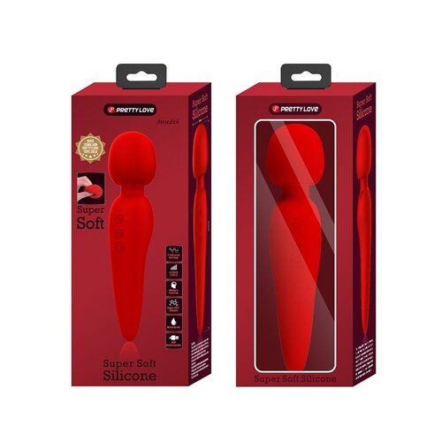  Vibrator Wand Meredith, 21.5cm, Crveni Slike