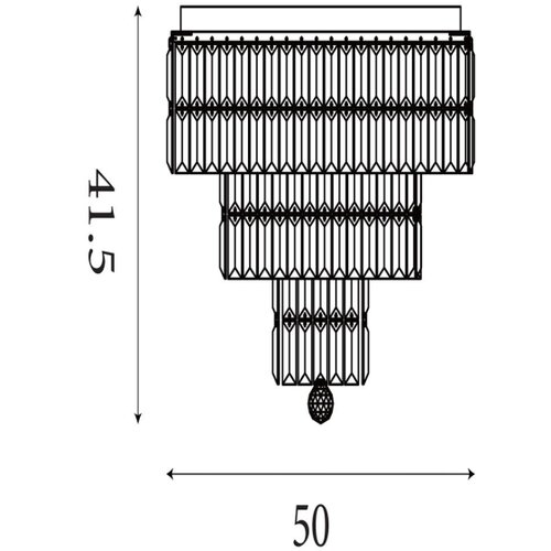 Searchlight 61321-6AB - Plafonsko svetlo EMPIRE 6xE14/60W/230V IP44 Slike