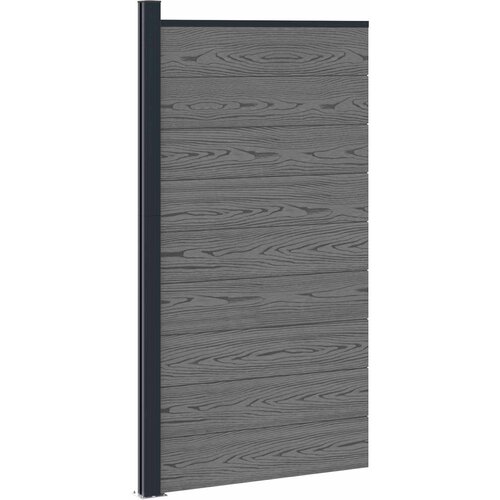 VidaXL Plo&amp;scaron;ča ograje WPC in aluminij Siva, (5000249632) Slike