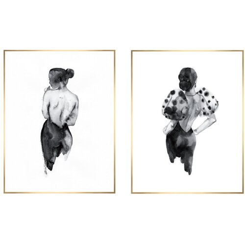 Knor Slike u setu 2 kom 30x40 cm Woman Sketch &amp;ndash; Slike