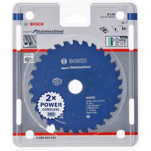 Bosch Expert for Stainless Steel list kružne testere za akumulatorske testere 140x1,5x20 T30 Cene