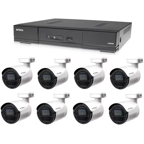 Avtech Komplet kamer 1x DVR DGD1009AV in 8x 2MPX Bullet kamera DGC1105YFT + 4x BREZPLAČEN napajalnik!, (20653035)
